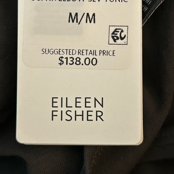 NWT Eileen Fisher Women's gray viscose Tunic Top - Picture 7 of 8